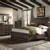 Thornwood Hills Rock Beaten Gray King Two Sided Panel Storage Bed By