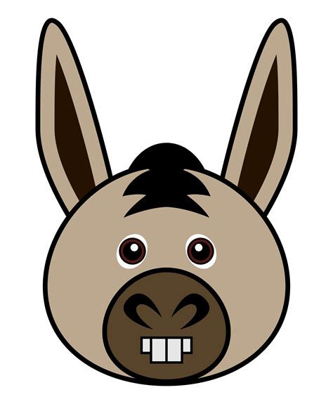 Donkey Clipart Clipart Donkey Face Side View Vector Clipart | Images ...