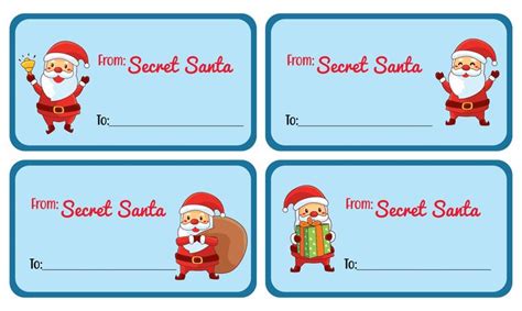 10 Best Secret Santa Gift Tags Printable PDF For Free At Printablee