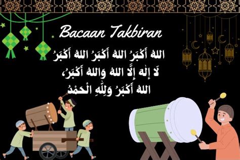 Bacaan Takbiran Idul Fitri Lengkap | Arab, Latin dan Terjemah