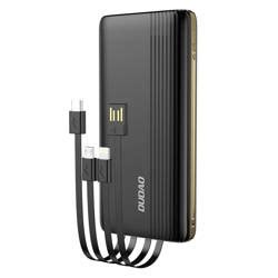 Dudao K4Pro Powerbank With Built In Cables 10000mAh LED Display Black