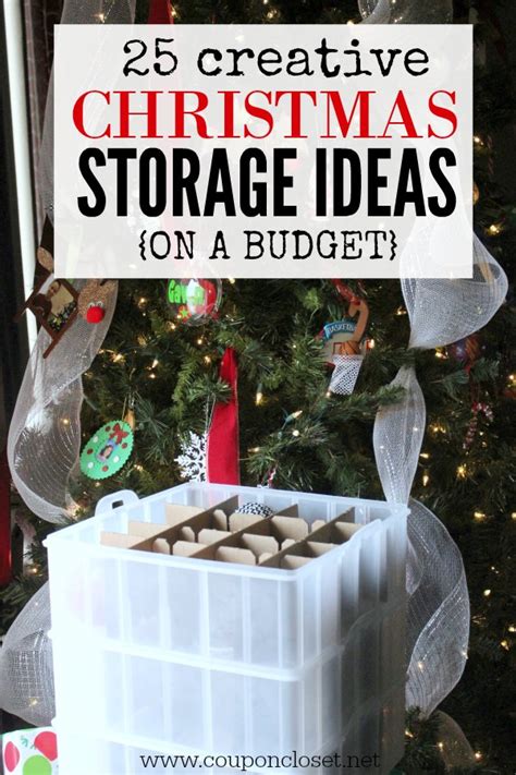 Christmas Storage Ideas Organizing Christmas Decorations On A Budget