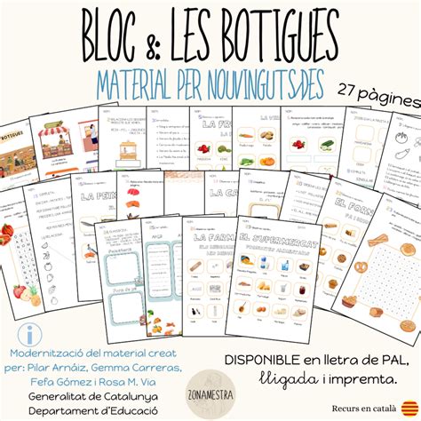 Bloc 8 Les Botigues Material Per Nouvinguts Des