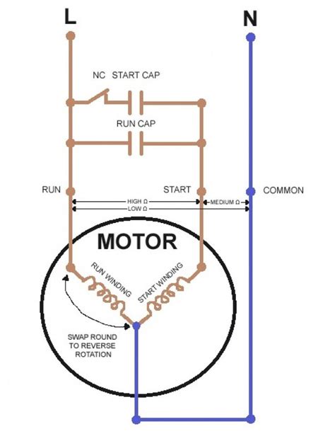 Electric Motor Capacitors Wiring Diagrams Ac Condenser Capac