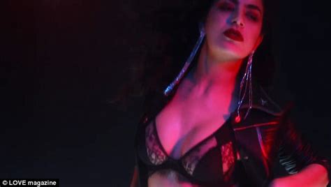 Charli Xcx Writhers In Her Lingerie For Love Advent Clip Daily Mail Online