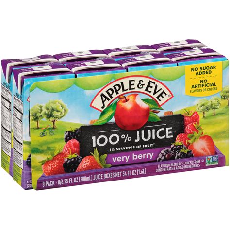 Apple Eve Very Berry Juice Juice Fl Oz Boxes La Comprita