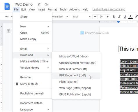 Cara Mengedit Pdf Di Google Documents Di Web