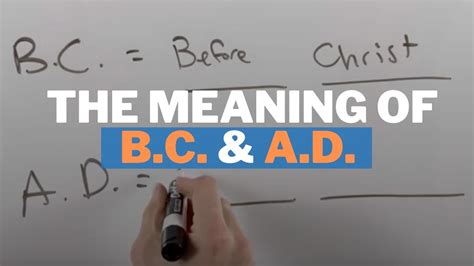 The Meaning Of Bc And Ad In History Youtube