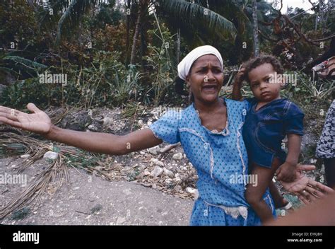 Haitian Mother Grieves Just Days After Hurricane Allen Struck Haiti In