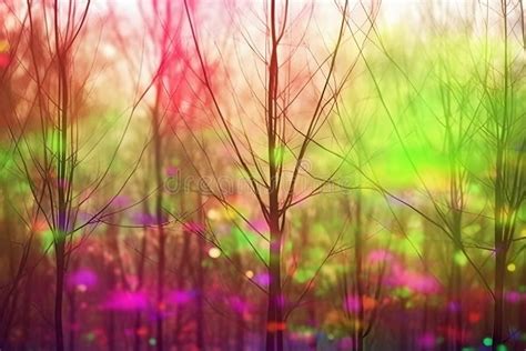 Beautiful Floral Spring Abstract Background Of Nature Neural Network