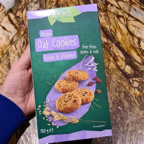 Vemondo Vegan Oat Cookies Raisin Coconut Review Abillion