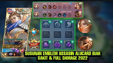 Susunan Emblem Alucard Tersakit Item Build Alucard Tersakit