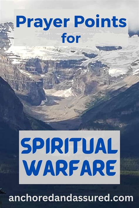 Spiritual Warfare Prayer Points With Scriptures For Battle Anchored