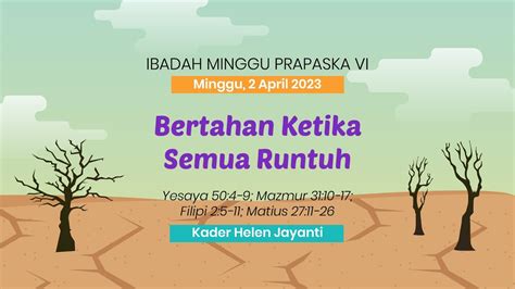 Ibadah Pra Paska 6 Minggu Palmarum GKIPI 2 April 2023 YouTube