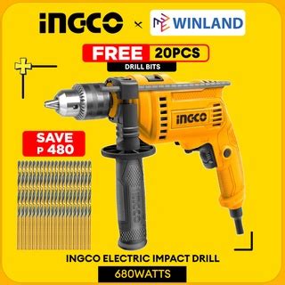 Free Drill Bits Ingco By Winland Impact Drill W Barena With