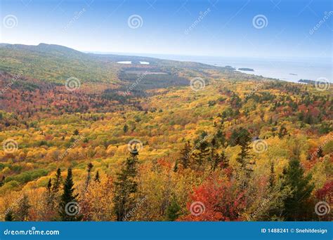 Autumn Landscape Along Lake Superior Shore Stock Image Image Of