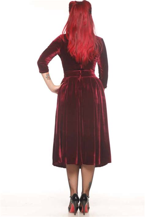 Pin Up Velvet 50s Dress Custom Made Plus Size Velour Dress Etsy