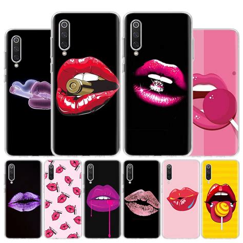 Funda de teléfono estética labios sexys para Xiaomi Redmi Note 10 11