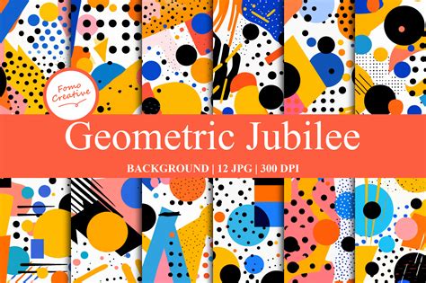 Geometric Jubilee Backgrounds Graphic By Fomo Creative · Creative Fabrica