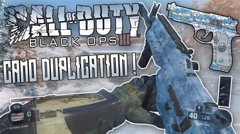 Call Of Duty Black Ops 3 How To Duplicate Camos All Camos Youtube