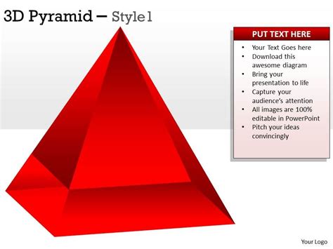 3d Pyramid Diagram Template Presentation Sample Of Ppt Presentation Presentation