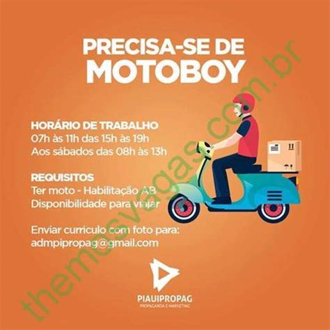 Vaga De Emprego Para Motoboy Em Teresina Pi Themos Vagas Empregos