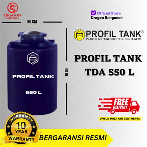 Jual Tangki Air Plastik Profil Tank Tda Liter Toren Air Profil