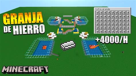 Granja De Hierro H Minecraft Java Tutorial Youtube