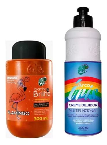 Kit Kamaleão Color Banho Brilho Flamingo 300ml E Creme Parcelamento