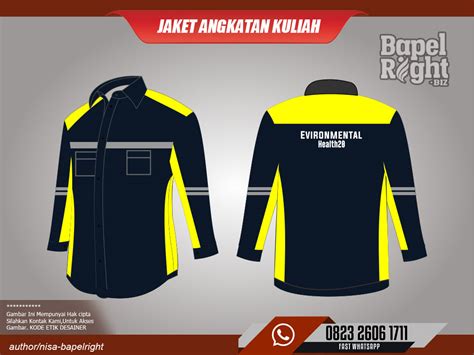 Jaket Angkatan Kuliah Mahasiswa Sekolah Kampus Desain Jaket