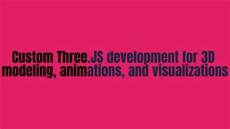 Develop A Full Interactive Website Using Three Js React Three Fiber