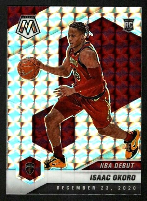 Isaac Okoro Panini Mosaic Nba Debut Silver Prizm Rookie