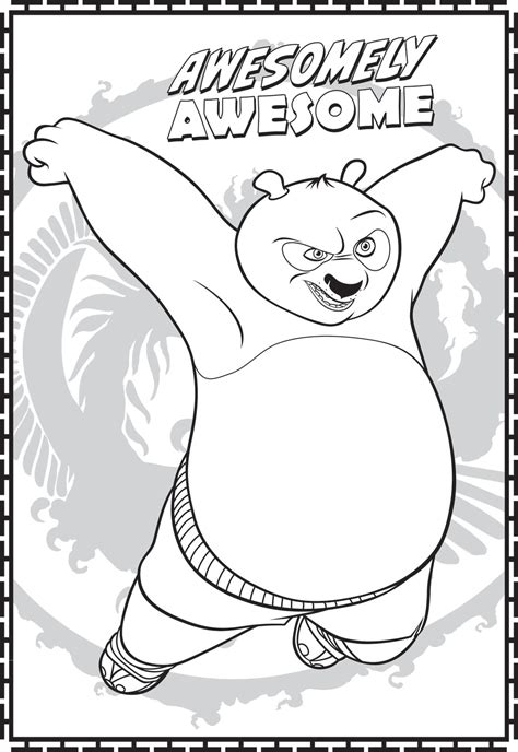 Free Printable Kung Fu Panda Coloring Pages For Kids