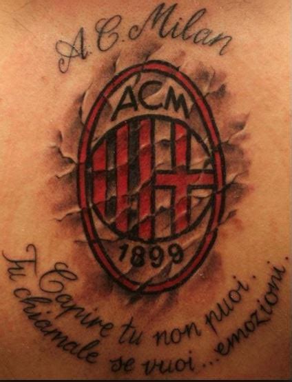 Tatuaggi Milan Significato Simboli E Foto Della Squadra Rosso Nera