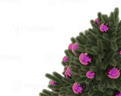 Christmas Tree Isolated On Background 3d Rendering Illustration 35897610 Png