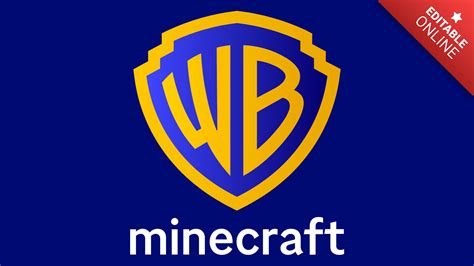 Minecraft Logotipo Da Warner Bros Gerador De Efeitos De Texto