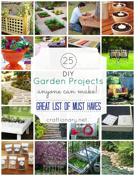 25 DIY Garden Projects Anyone Can Make Craftionary