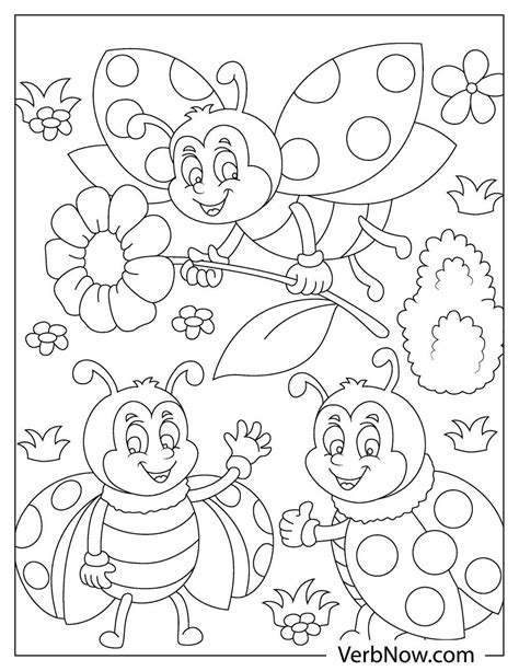 Free Ladybugs Coloring Pages And Book For Download Printable Pdf Verbnow