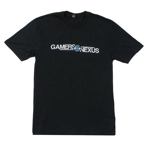 GamersNexus Logo | Men's Tri-Blend Black T-Shirt — GamersNexus Official Store