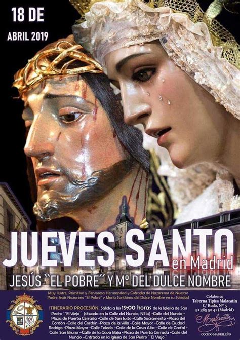 Carteles Archicofradía Jesús el Pobre Madrid tabernacofrade net