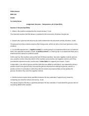 Understanding Enzyme Specificity Temperature And PH In Bios Course Hero