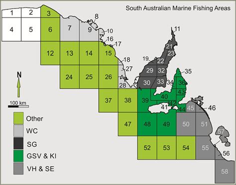 The Charter Boat Fishery Reporting Regions Within The South Australian