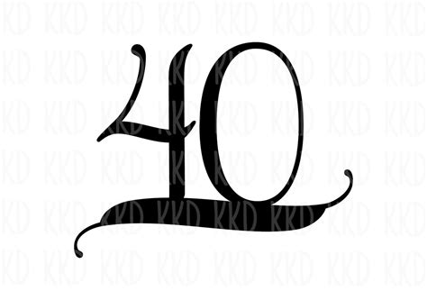 svg  sign forty sign forty svg  birthday sign etsy