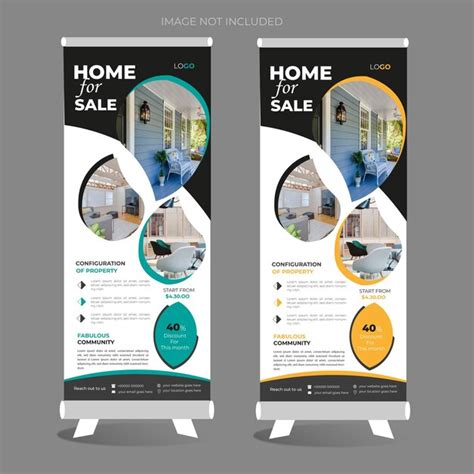 Premium Vector Modern Real Estate Roll Up Banner Design Home Business