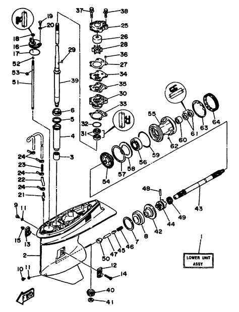 Q A Yamaha Outboard Shift Linkage Lower Unit Water Pump Diagrams