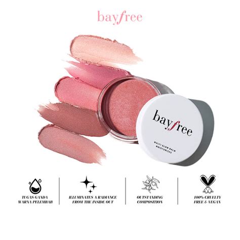 Bayfree Multi Glow Balm Cheek Highlight Blusher Multi-Use Brighten Face ...