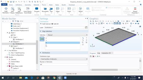 Natural Frequencies And Mode Shapes Of Thin Plate Using Comsol Youtube