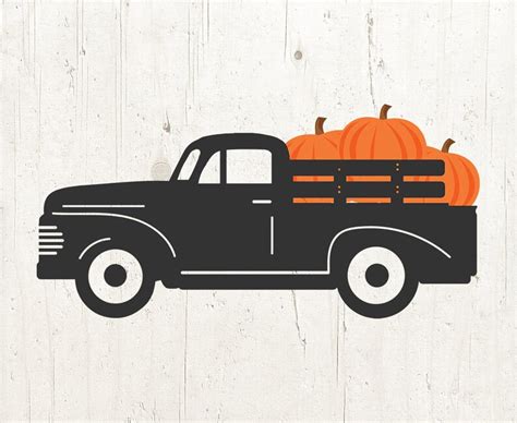 Pumpkin Truck Svg Pumpkin Svg Truck Svg Fall Svg Fall Etsy