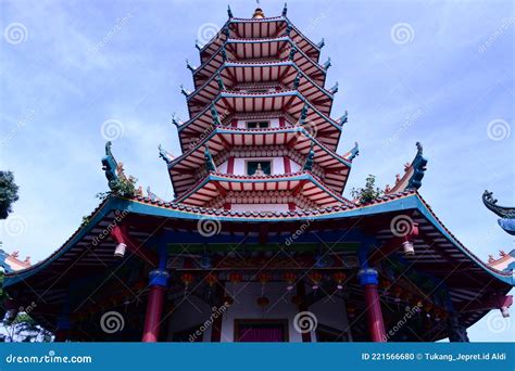 Pagoda In Indonesia Editorial Image Image Of Temple 221566680