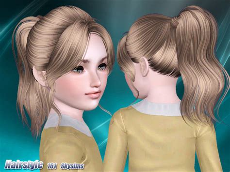 The Sims Resource Skysims Hair Child 161